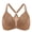 Gravel Beige, variant on Women's Front Closure Racerback Bras Underwire Unlined