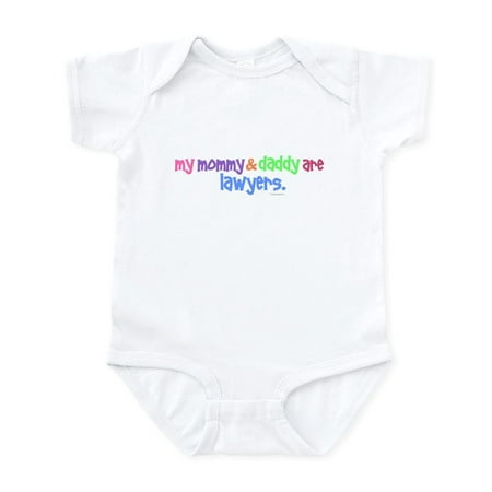 

CafePress - My Mommy & Daddy Are Lawyers (PASTEL) Infant Bodys - Baby Light Bodysuit Size Newborn - 24 Months