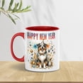thumbnail image 5 of Happy New Year with Miniature American Shepherd Fireworks Holiday Xmas Winter 2025 11oz Accent Two-tone Mug MAS Dog Lover Gifts Coffee Tea Cup - 00025, 5 of 5