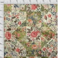 thumbnail image 4 of oneOone Silk Tabby Beige Fabric Florals Sewing Fabric By The Yard Printed Diy Clothing Sewing Supplies 42 Inch Wide, 4 of 6