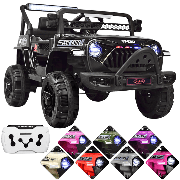 Camioneta Montable 93 cm Electrica para Niños Control Remoto 12v - Negro