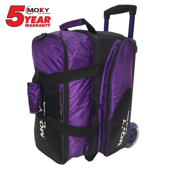 Moxy Double Roller Bowling Bag- Orange/Black