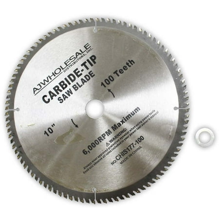 10 Inch Carbide Tip Saw Blade - 100 Teeth (Aj: