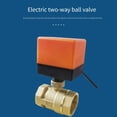 thumbnail image 4 of Eigraketly Válvula de bola eléctrica de latón, aplicación amplia, válvula de bola motorizada de latón duradera y de poco ruido Herramientas y ferretería, 4 of 6