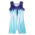 thumbnail image 3 of WAYUTE Girls Romper U Neck Sleeveless Stretchy Fit Tie Dye Shiny Seamless Athletic Dance Leotard for Toddler Kids Summer Outfits, 3 of 5