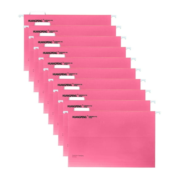10PC Basics Hanging File Folders with Adjustable Tabs for Document Organization, Letter Size