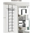 thumbnail image 5 of Hanging Towel Racks for Bathroom No Drill - Over The Door 8-Tier Bath Towel Storage Organizer for Small Bathrooms - Back Door Large Tiered Towel Holder Hanger for Rolled Towels RV Camper BLACK, 5 of 5