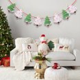 thumbnail image 4 of Coollooc Christmas Banners - Garland Banner Hanging Stocks Xmas Tree Santa Banner Claus Party Decoration Favors for Wall Window Front Door Indoor Outdoor Garden, 4 of 6
