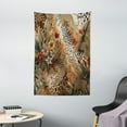 thumbnail image 2 of Ambesonne Leopard Print Tapestry Wall Hanging, Autumnal Vibes Exotic, 40"x60", Camel Apricot and Green, 2 of 3