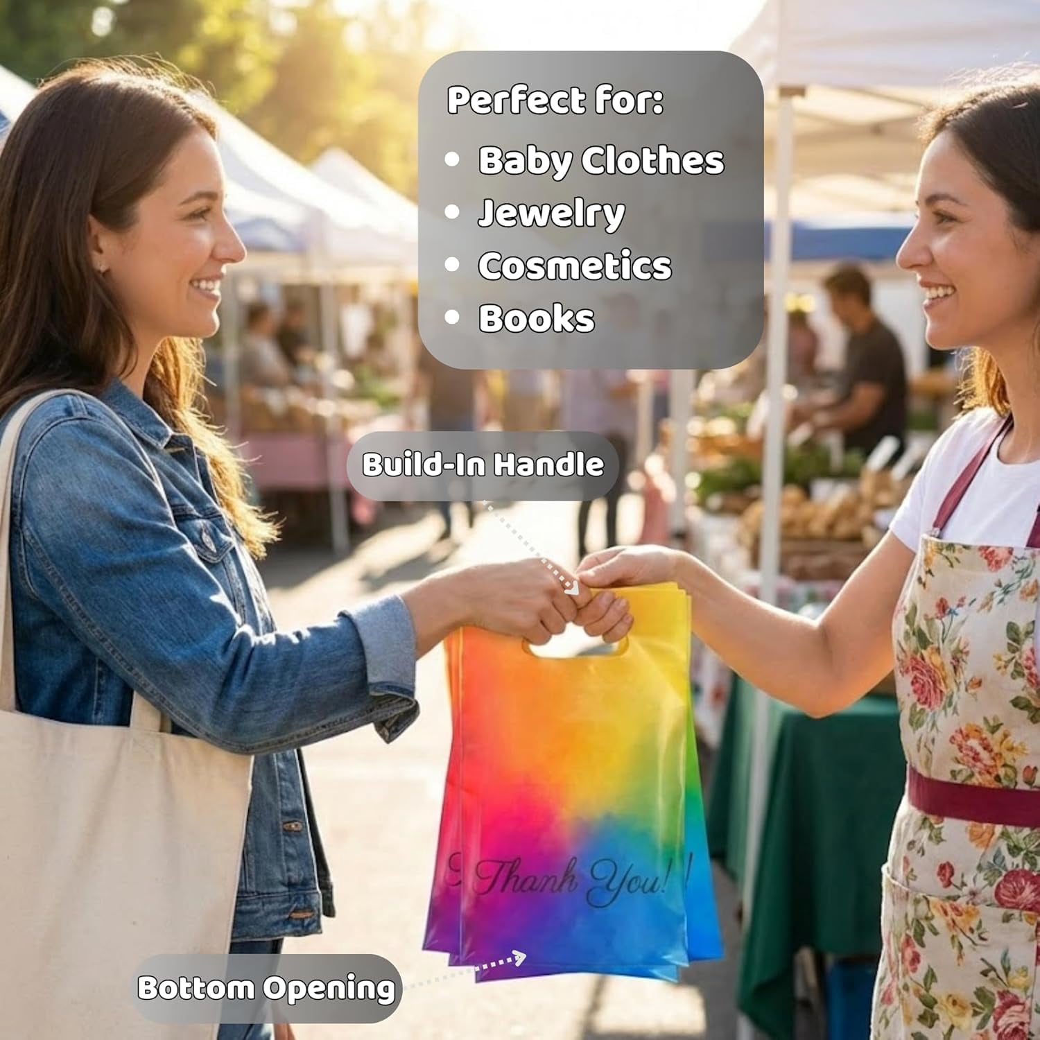 Rainbow postal envelopes 69, 100 pack thank you bags, packaging, small business shipping supplies, mailing envelopes.