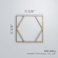 thumbnail image 3 of Ekena Millwork 11 3/8"W x 11 3/8"H x 3/8"T Small Fraser Decorative Fretwork Wood Wall Panels, Alder, 3 of 3