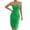 A63-Green, variant on Midi Dress Summer for Women Textured Strapless Tube Top Bodycon Form-Fitting Party Dress with Side Slit