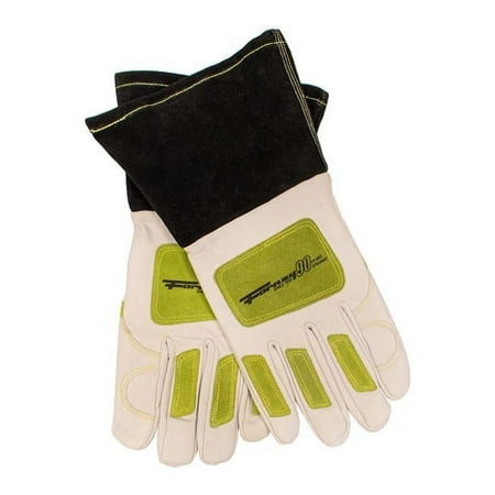 

Mens Pro Multi-Purpose Goatskin Welding Gloves White & Green - Extra Large