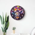 thumbnail image 4 of 16 Inch Wall Clock Battery Operated Silent Clock Decorative for Office, Kitchen, Outdoor, Living Room，Cartoon Giraffe Running Flower Floral Beautiful, 4 of 4