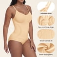 thumbnail image 6 of QYLUX Women’s Seamless Shapewear Bodysuit, V-Neck Sleeveless Tummy Control Body Shaper, Slimming & Invisible Under Dresses,Sizes S-XL, 6 of 10