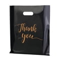 thumbnail image 1 of Bolsas de compras MUKOSEL Thank You 100, 30 x 38 cm, color negro, 1 of 7