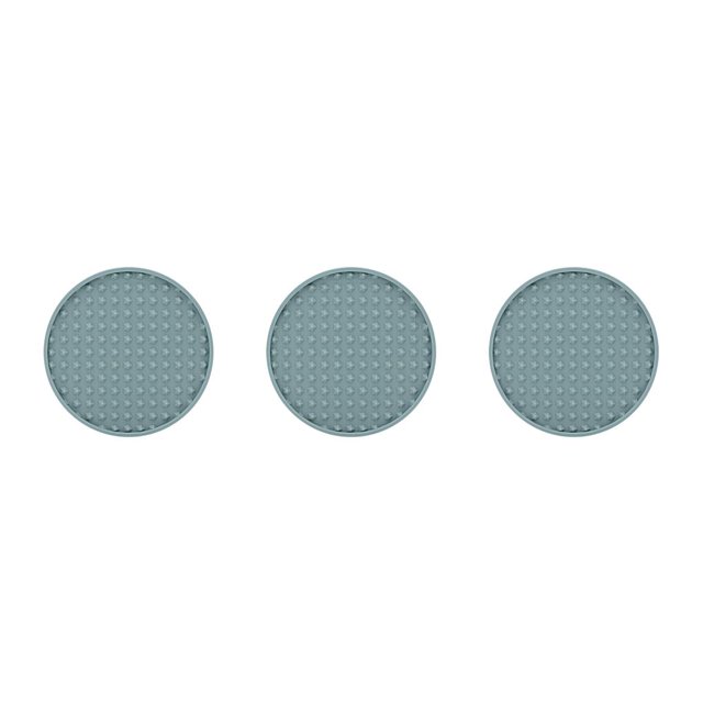 Billuyoard Posavasos de 4 piezas, almohadillas para bebidas de vidrio de silicona resistentes al calor, alfombrilla para taza de cocina, mantel Azul 3Conjunto