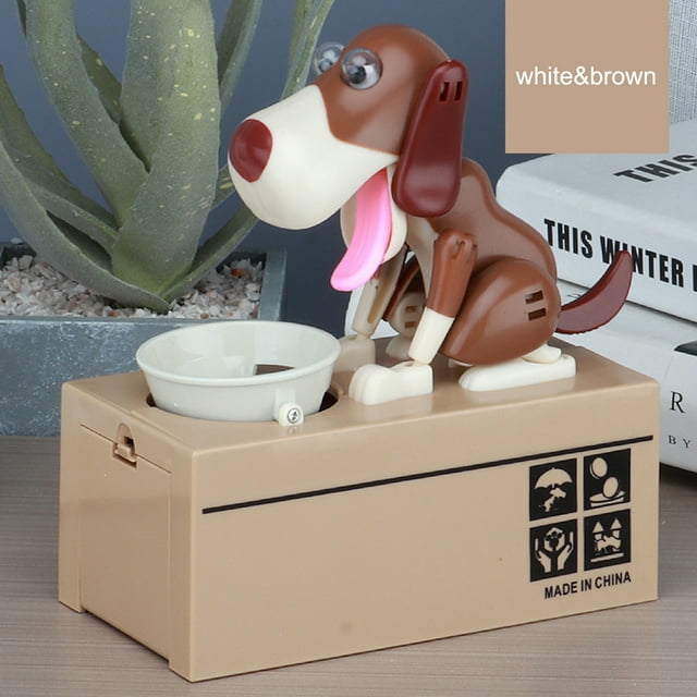 Kids Gift Saving Box Doggy Bank Cartoon Funny 1PC Cute ABS Children Automatic Stole Coin Money