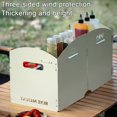 thumbnail image 3 of LJNYFDC Durable Metal Stove Windscreen Folding Metal Stove Windshield with Organizer Rustproof Heat Resistant Camping Picnic Stove Windscreen with Carrying Case, 3 of 6