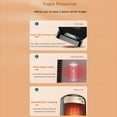 thumbnail image 2 of Portable Electric Heaters for Indoor Use,New Desktop High-power Heating,Overheat Protection,Fast Heating,Quiet Safe Heater for Bedroom Living Room, 2 of 8