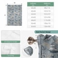 thumbnail image 6 of Blue Seaports Balloon Curtains for Windows, Bedroom Curtains 54 Inch Length, Vintage Ocean Anchor Shark Farmhouse Wood Tie Up Curtains Panels Thermal Insulated Bathroom Curtains Window 42"x54", 6 of 8