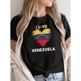 thumbnail image 2 of I LOVE VENEZUELA women's comfit t-shirt, 2 of 8