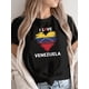 thumbnail image 1 of Camiseta de mujer Ropa de verano básicaI LOVE VENEZUELA women's comfit t-shirtFather's Day, Mother's Day, New Year, Spring Festival, Valentine's Day, Independence Day, birthdays, parties, gifts, 1 of 6