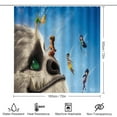 thumbnail image 2 of 4 Piece Tinker-bel Legend of the Never Beast Shower Curtain Sets, with 12 Hooks Non-Slip Rugs Toilet Lid Cover and Bath Mat for Bathroom Decor Set 72in, 2 of 8