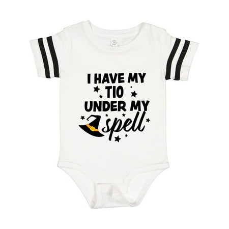 

Inktastic I Have My Tio Under My Spell with Cute Witch Hat Gift Baby Boy or Baby Girl Bodysuit