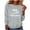 Gray-Inverlee Sweatshirt, variant on Women's Yes I'm Always Freezing Letter Print Crew Neck Sweatshirt Long Sleeve Drop Shoulder Loose Fall Graphic Tops Pink M