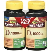 Nature Made D3 Tablets Twin Pack, 100c