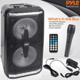thumbnail image 2 of Sistema de altavoz y micrófono Bluetooth Pyle PPHP266B.5, 2 of 8