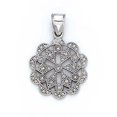 thumbnail image 1 of 14k Or Jaune Diamant Forme Libre Flocon de Neige Pendentif Bijoux Cadeaux pour les Femmes -.10 dwt, 1 of 3