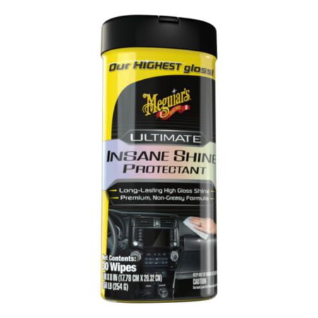 Meguiar's Ultimate Insane Shine Protectant Wipes, 30 Wipes