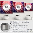 thumbnail image 4 of Designart "Endless Beauty In Pink Dahlias" Dahlia Square Mirror Wall Decor Traditional - Large Purple Square Bathroom Mirror - Square Printed Wall Mirror Art, 4 of 5
