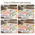 thumbnail image 7 of ODIKA 4'x6' Pastel Multicolor Evening Terrace Vibes Washable Area Rug Abstract Shapes with Playful Modern Design Stain Resistant, Low Pile, Easy Care for Dorm Room, Small Living, 7 of 7