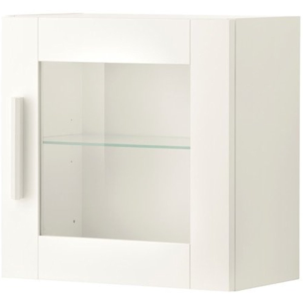 Ikea Wall with glass door, white Size 15 3/8x15 3/8 " Walmart