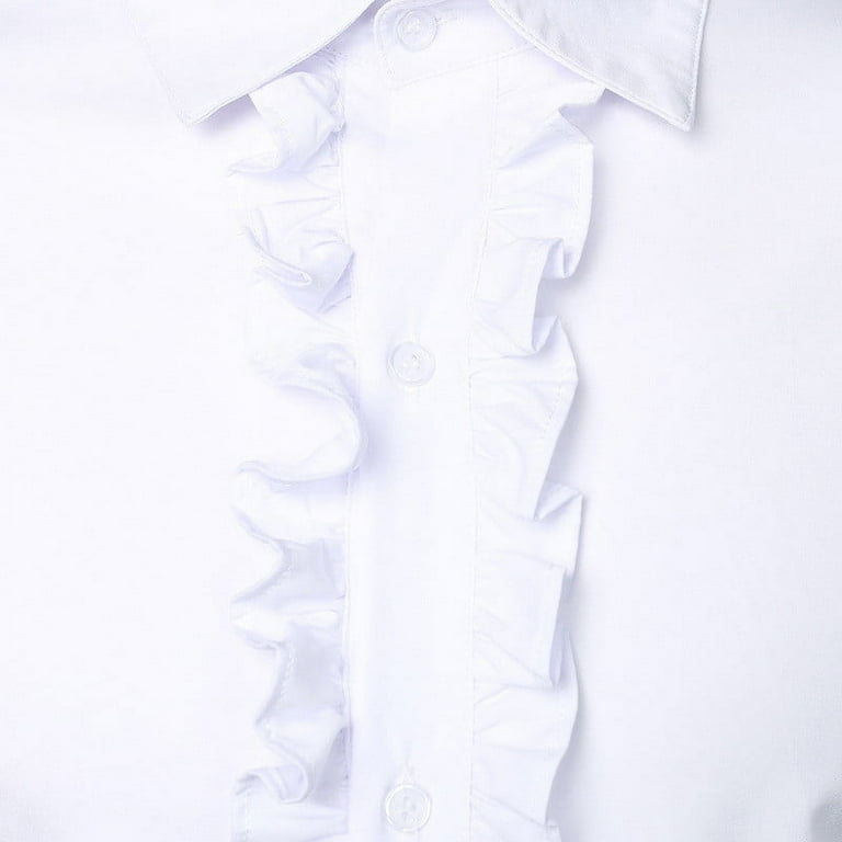 Men's Tuxedo Shirt Formal Dress Shirt Mens Ruffle Tuxedo Shirt 80s Prom  Ruffled Frill Pleated Ruche Button Down Shirts Long Sleeve Formal Dress  Shirts Tops for Prom Party Wedding - Walmart.com
