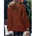 thumbnail image 2 of Suéter PRETTYGARDEN Otoño 2025 Cuello Alto Tejido Grueso M, 2 of 8