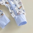 thumbnail image 6 of Baby Bodysuits Unisex Bodysuit Boys Girls Clothes for 9-12 Months Preemie Newborn Boy Outfits Jumpsuit Long Sleeve Zipper Romper Bodysuit, 6 of 9