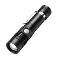 thumbnail image 1 of BeesClover V6 LED Flashlight Super Bright USB Rechargeable Long-Range Aluminum Alloy Outdoor Telescopic Zoom Torch, 1 of 7