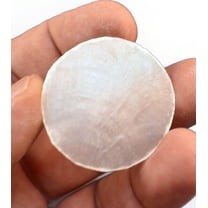 Set of 50 Capiz Shells - Round Cut - 1 1/2" Diameter - for Crafts (Wind Chimes / Seashell Curtains)