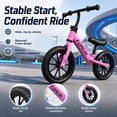 thumbnail image 6 of FUPOJH 12" Kids Balance Bike, No Pedal, Light-Up Wheels, Adjustable, for Toddlers 2-5,Pink, 6 of 10