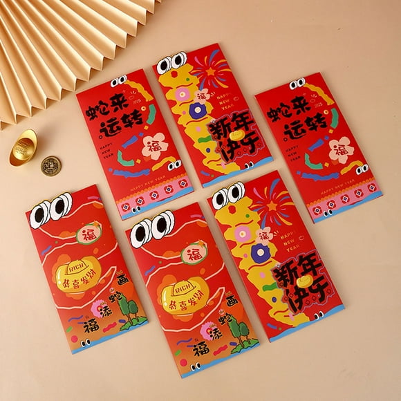 EGNMCR Big Mouth Snake Snake Year Red Envelope New Year 2025 New Year Wallet New Year's Red Envelope red packet