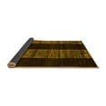 thumbnail image 2 of Ahgly Company Indoor Square Abstract Yellow Modern Area Rugs, 4' Square, 2 of 4