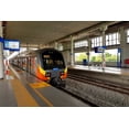 thumbnail image 1 of 24x36 gallery poster, Airport rail link in Kuala Lumpur ERL left and Skypark Link right, 1 of 1