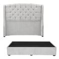 thumbnail image 1 of Box Base Cama King Size + Cabecera Sitka Dicasa Gris, 1 of 8