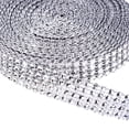 thumbnail image 3 of Ruban Simulation Diamant 910cm 2cm-Largeur Rouleau de Maille Bling pour Décoration DIY (Argent), 3 of 6
