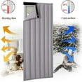 thumbnail image 3 of Thermal Insulated Door Curtain,Winter Doorway Cover Screen, Soundproof Blanket, Privacy Curtains,tapestry Windproof Waterproof Warm Cold Protection,for Living Room Garage Front Door Patio Kitchen, 3 of 7