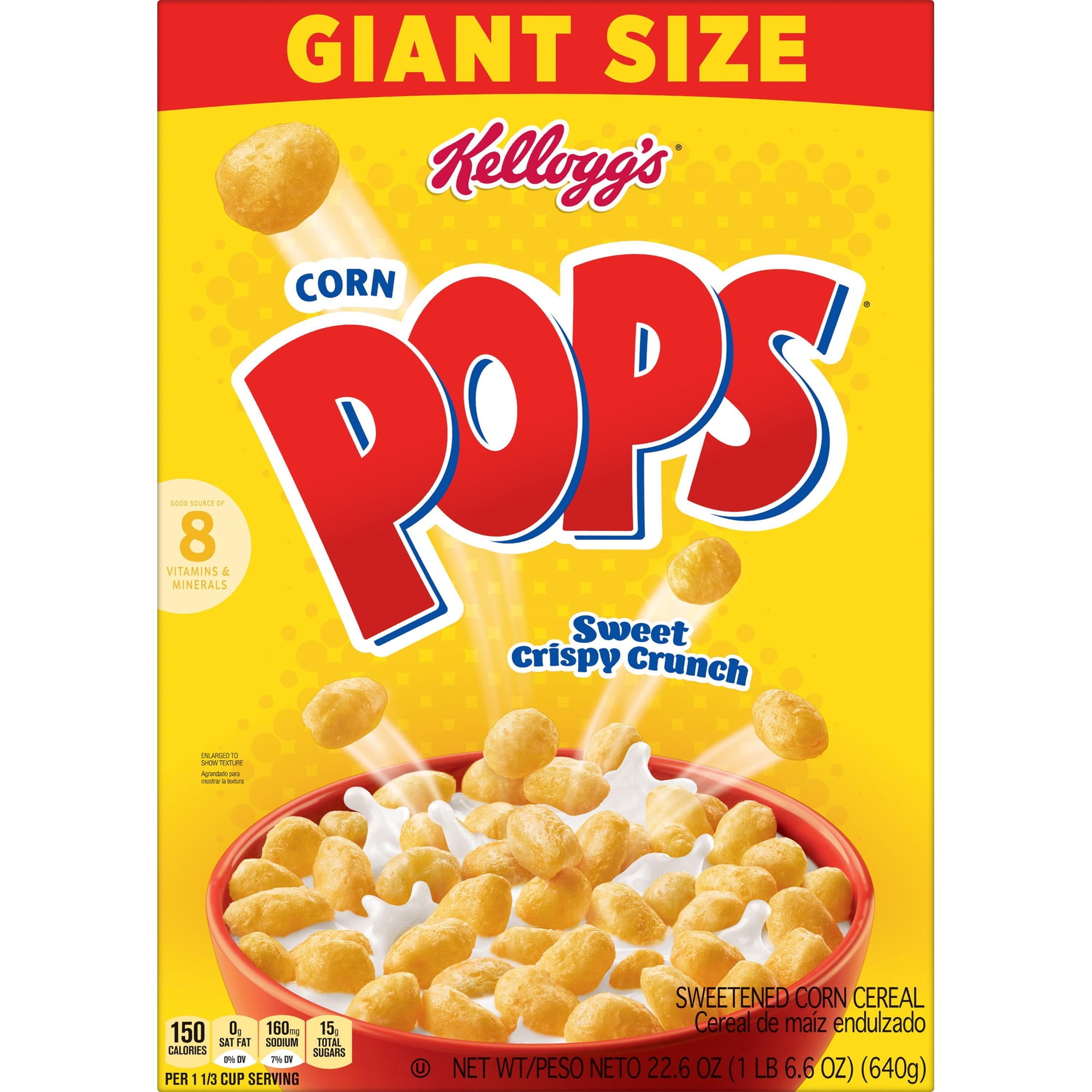 Kelloggs Corn Pops Cereal, 10/22.6 oz